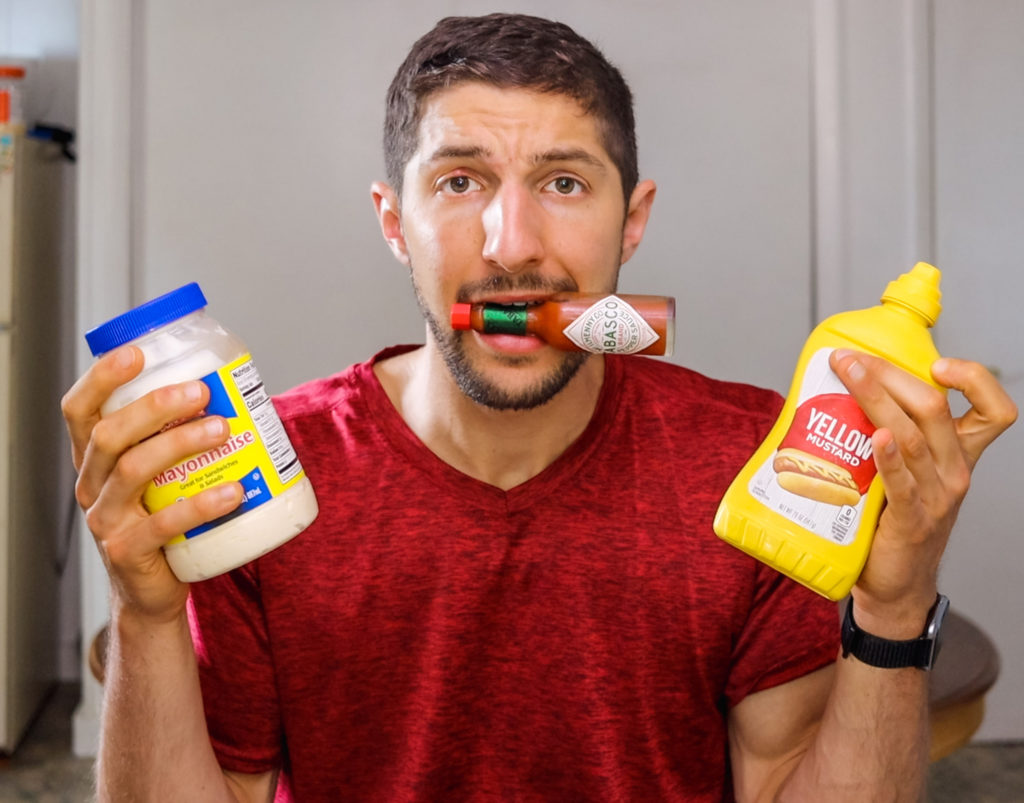 Lose 25 pounds in a year with this simple swap. Mustard vs Mayo. Condiment wars.